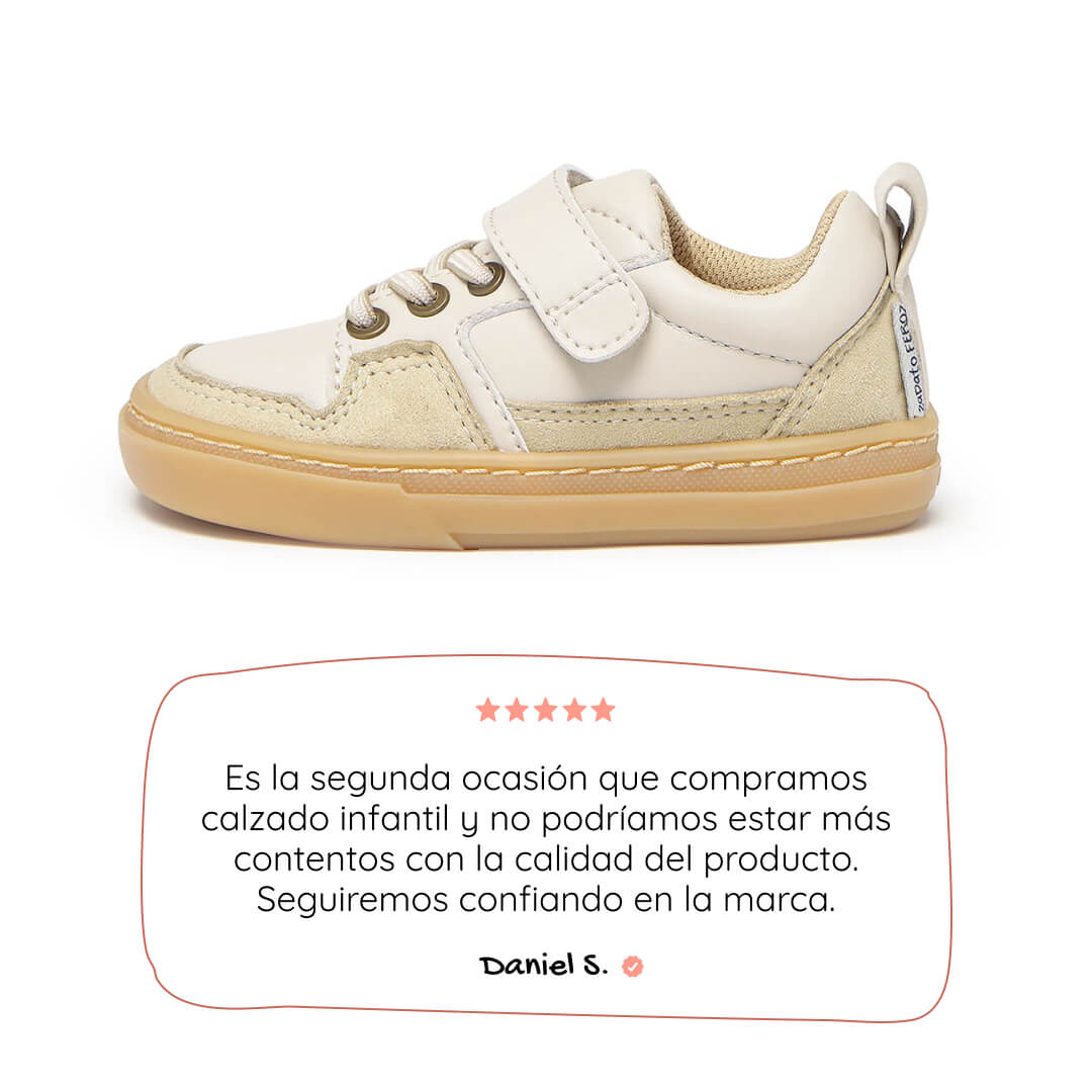 zapatillas respetusas estilo old school ninos color beige off white cheste rocker ss26 01 | Beige microfibra