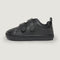 Lateral zapatillas colegial barefoot valencia rocker escolar | Negro Microfibra