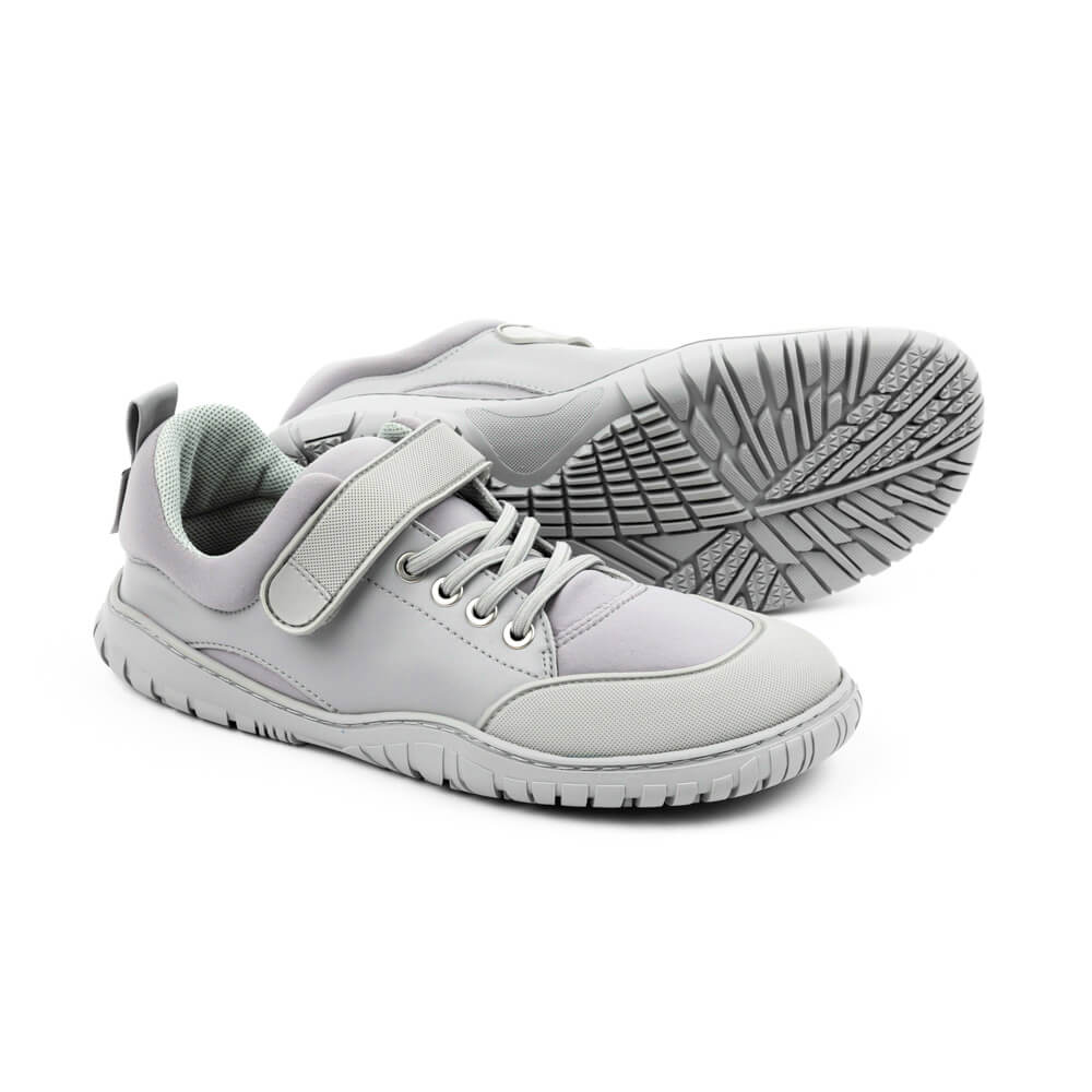 zapatillas veganas microfibra lycra comodas elegantes todoterreno hombre mujer color gris ss24 bog