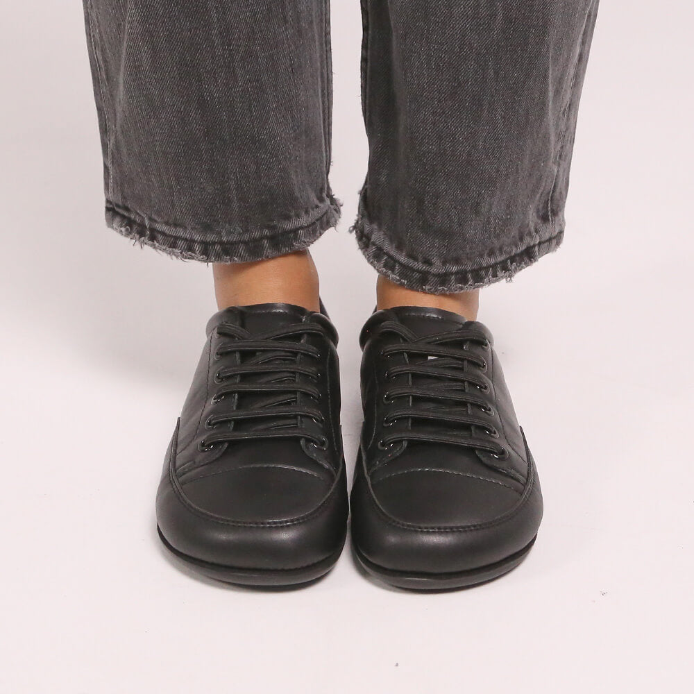 zapatillas veganas microfibra mujer otono invierno color negro jerica adulto ss26