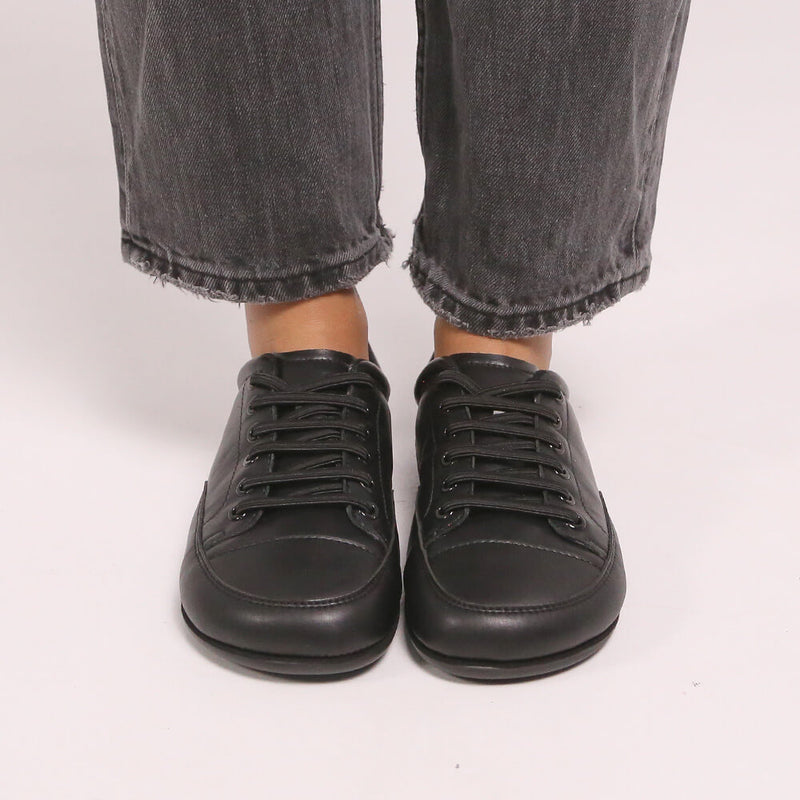 zapatillas veganas microfibra mujer otono invierno color negro jerica adulto ss26