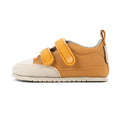 Moraira Feroz AW23 Mostaza Microfibra Nobuck ,Las zapatillas deportivas respetuosas con los pies de los bebés.