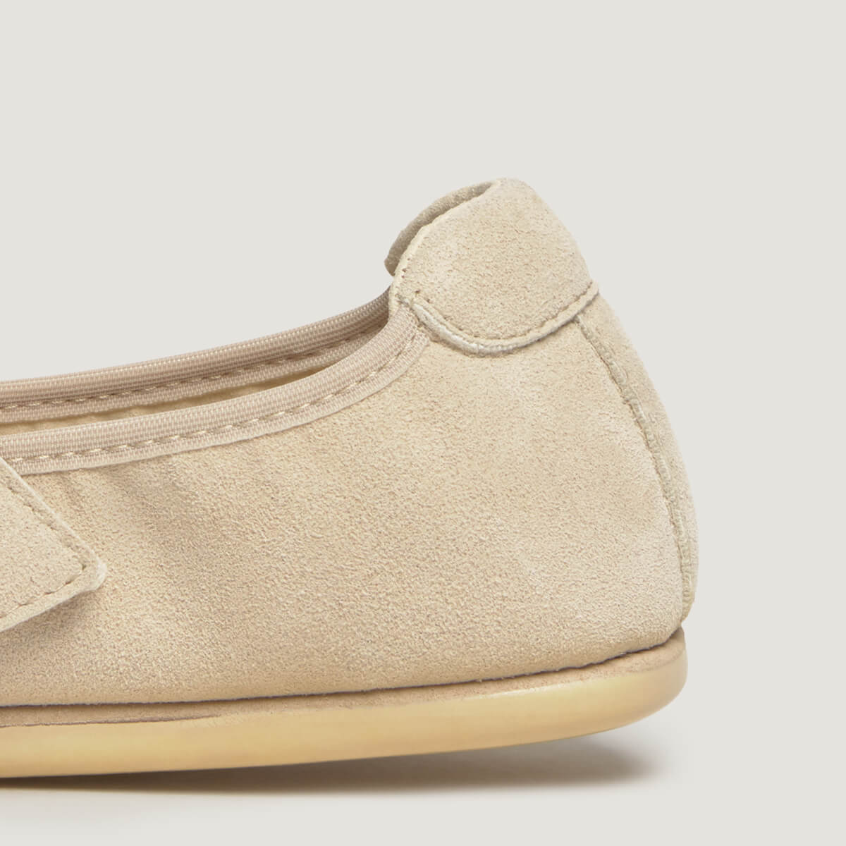 zapato respetuoso barefoot aitana freekers adulto | beige serraje reciclado | detalle