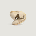 zapato respetuoso barefoot aitana freekers adulto | beige serraje reciclado | plegado