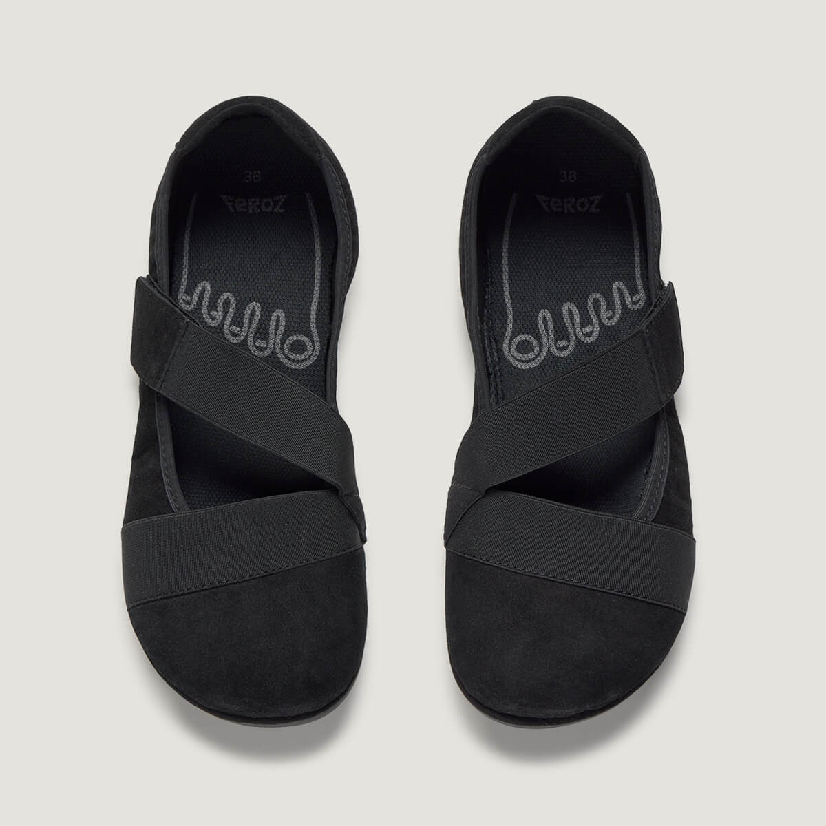 zapato respetuoso barefoot aitana freekers adulto | negro serraje reciclado | cenital