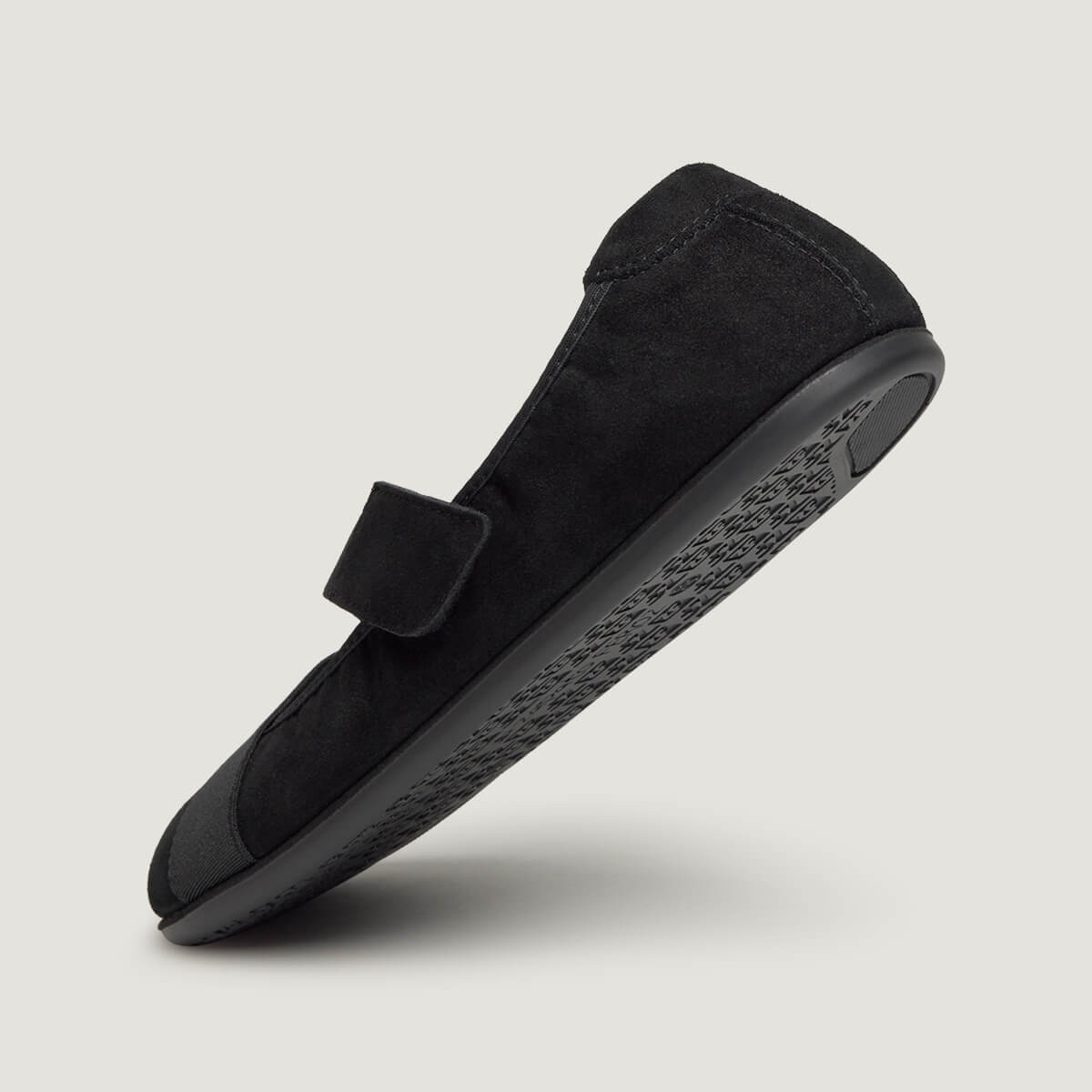 zapato respetuoso barefoot aitana freekers adulto | negro serraje reciclado | detalle