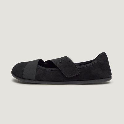 zapato respetuoso barefoot aitana freekers adulto | negro serraje reciclado