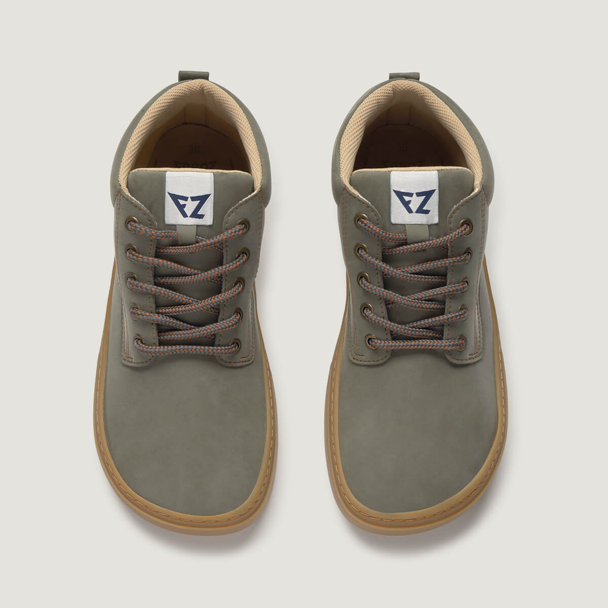 zapato respetuoso barefoot albaida freekers adulto | kaki microfibra nobuck | cenital