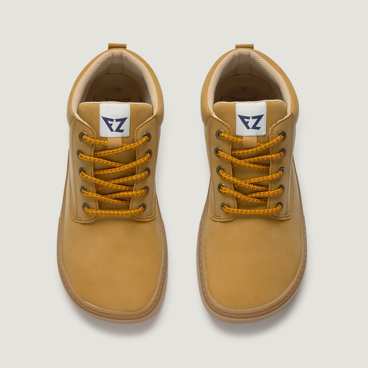 zapato respetuoso barefoot albaida freekers adulto | mostaza microfibra nobuck | cenital