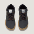 zapato respetuoso barefoot albaida freekers adulto | negro microfibra nobuck | cenital