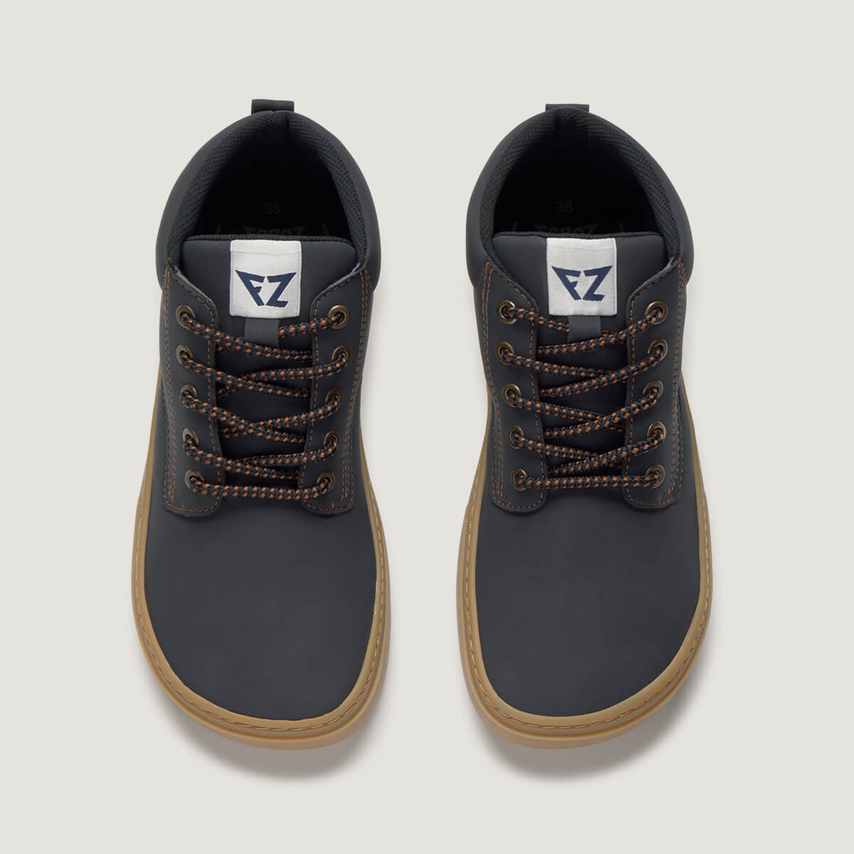 zapato respetuoso barefoot albaida freekers adulto | negro microfibra nobuck | cenital