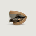 zapato respetuoso barefoot alcoy freekers adulto | kaki microfibra serraje | plegado