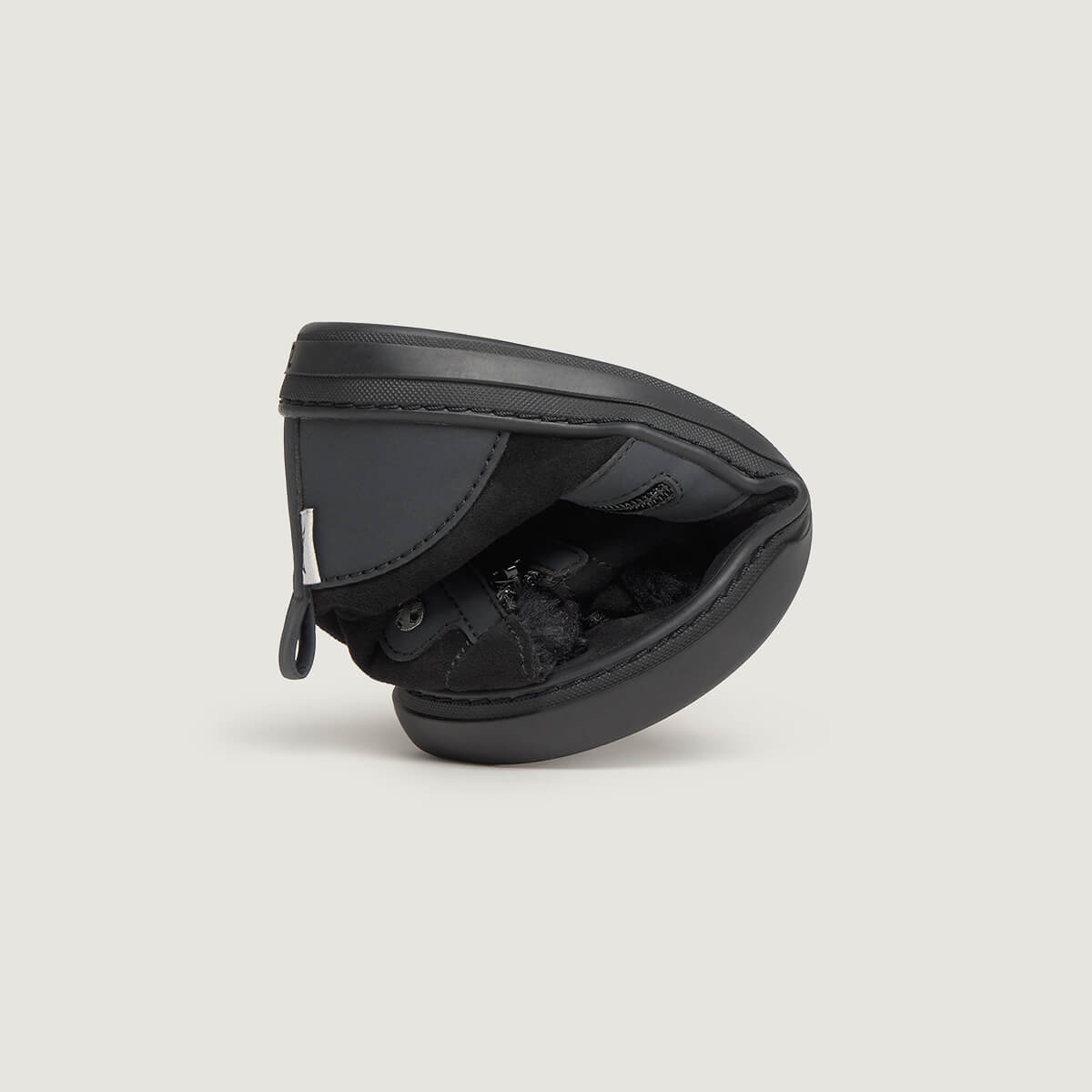 zapato respetuoso barefoot alcoy freekers adulto | negro microfibra serraje | plegado
