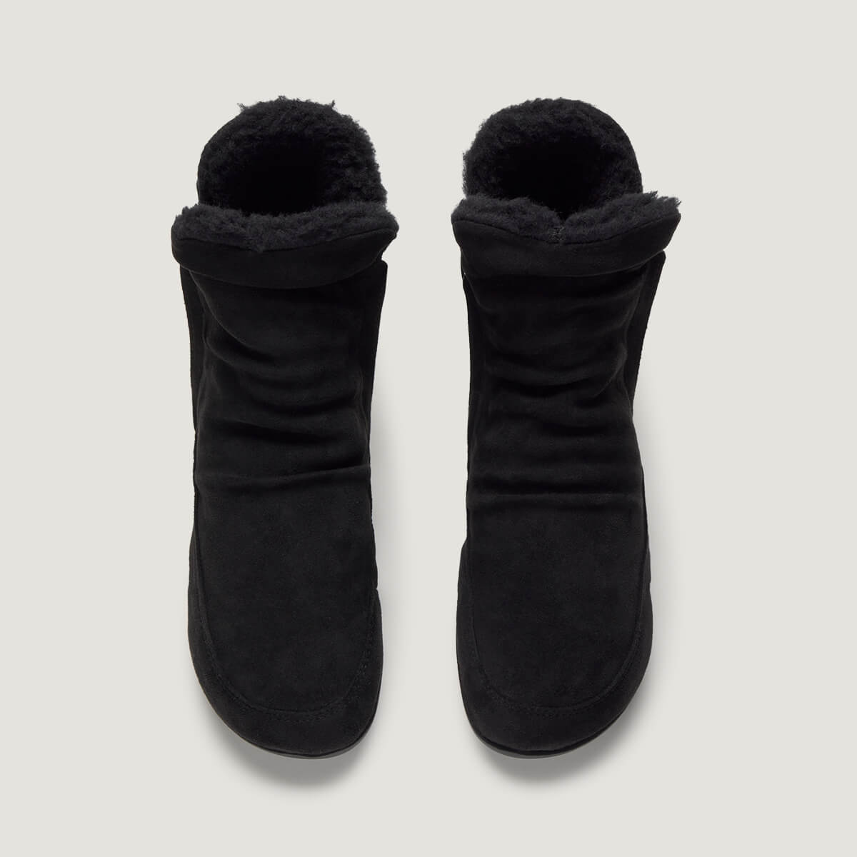 zapato respetuoso barefoot chelva freekers adulto | negro microfibra serraje | cenital