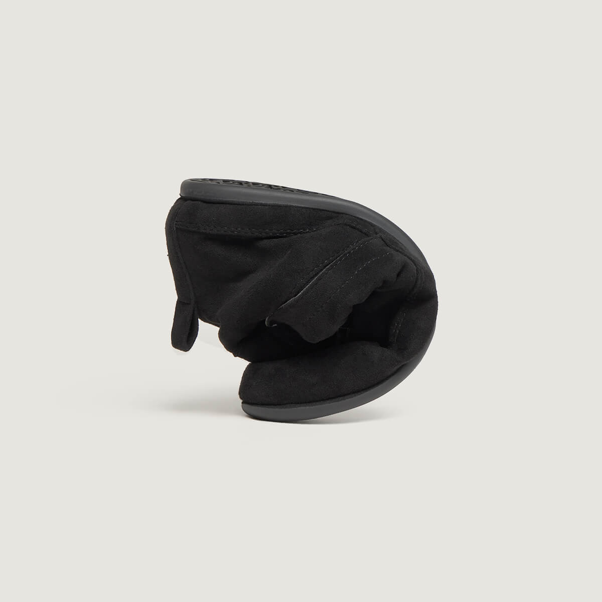 zapato respetuoso barefoot chelva freekers adulto | negro microfibra serraje | plegado