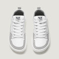 zapato respetuoso barefoot cheste freekers adulto | blanco piel microserraje | cenital