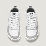 zapato respetuoso barefoot cheste freekers adulto | blanco piel microserraje | cenital
