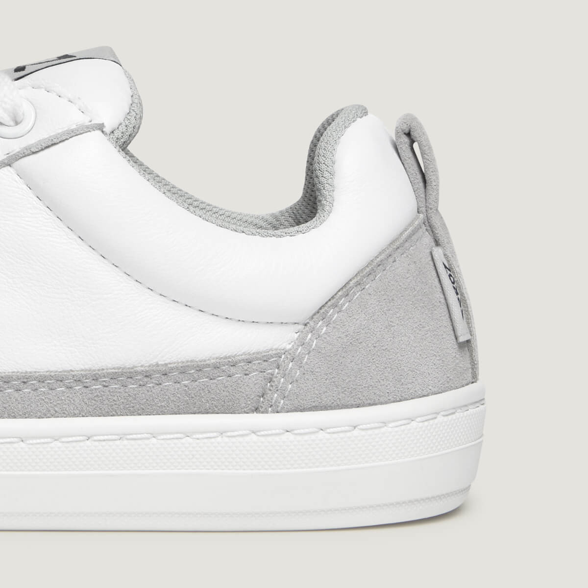 zapato respetuoso barefoot cheste freekers adulto | blanco piel microserraje | detalle