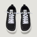 zapato respetuoso barefoot cheste freekers adulto | negro serraje reciclado | cenital