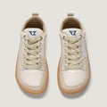zapato respetuoso barefoot cheste freekers adulto | off white piel microserraje | cenital