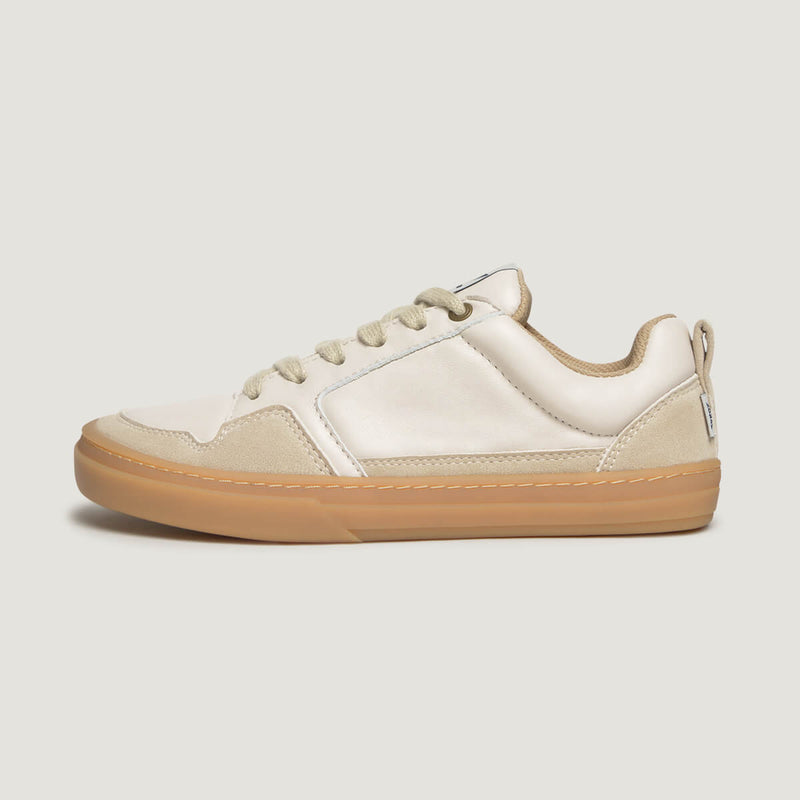 zapato respetuoso barefoot cheste freekers adulto | off white piel microserraje
