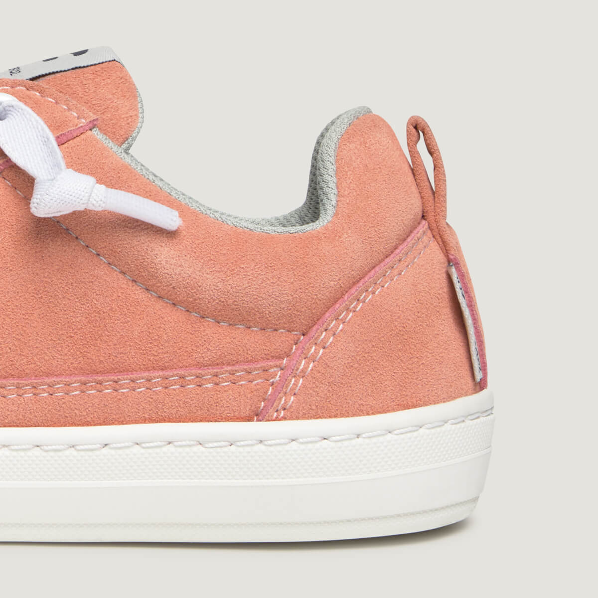zapato respetuoso barefoot cheste freekers adulto | rosa serraje reciclado | detalle