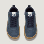 superior zapato respetuoso barefoot faura freekers adulto | azul denim microfibra nobuck
