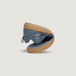 plegado zapato respetuoso barefoot faura freekers adulto | azul denim microfibra nobuck
