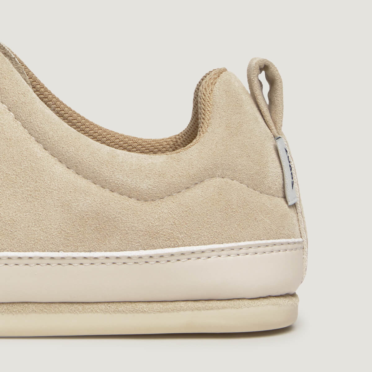 zapato respetuoso barefoot jerica freekers adulto | beige serraje reciclado microfibra | detalle