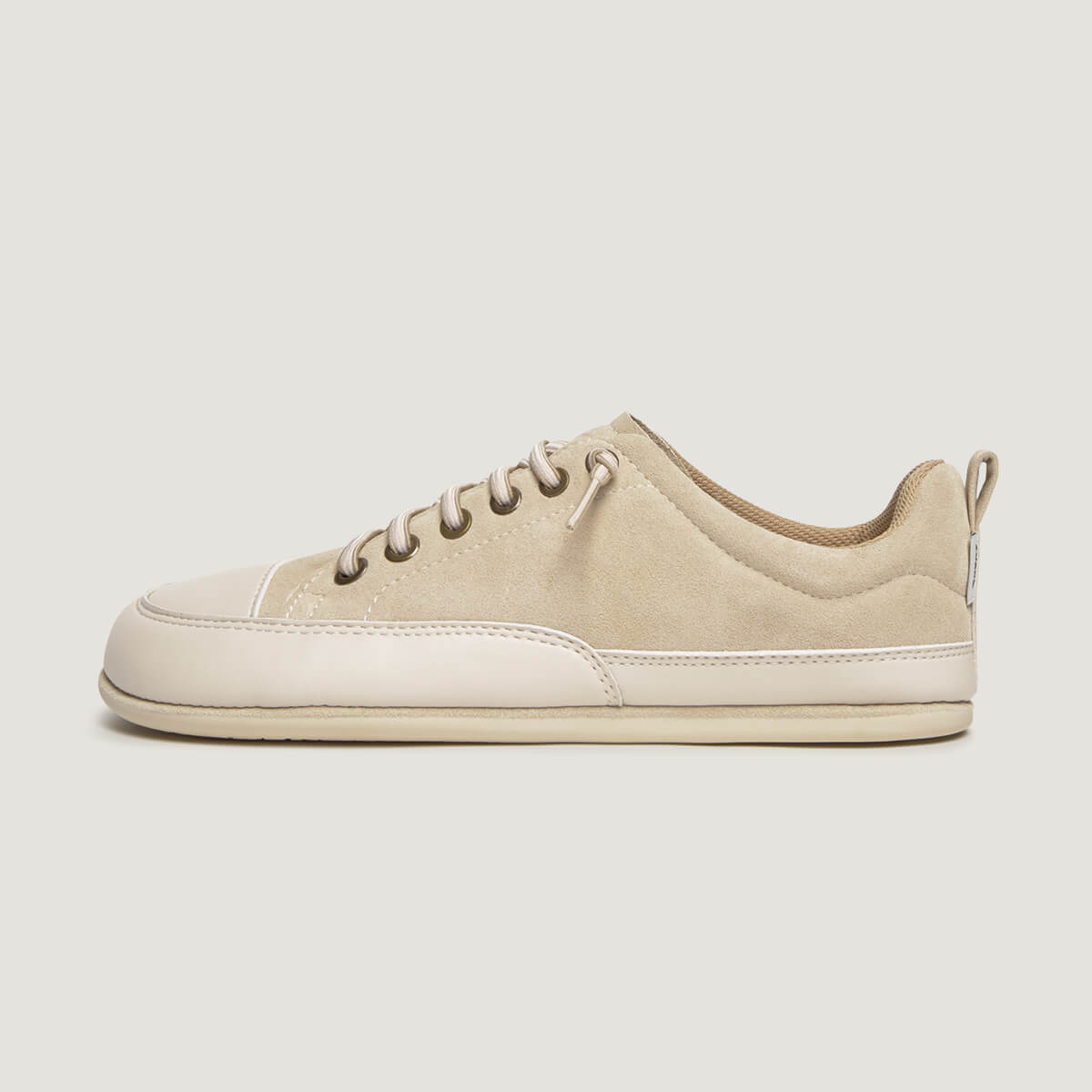 zapato respetuoso barefoot jerica freekers adulto | beige serraje reciclado microfibra