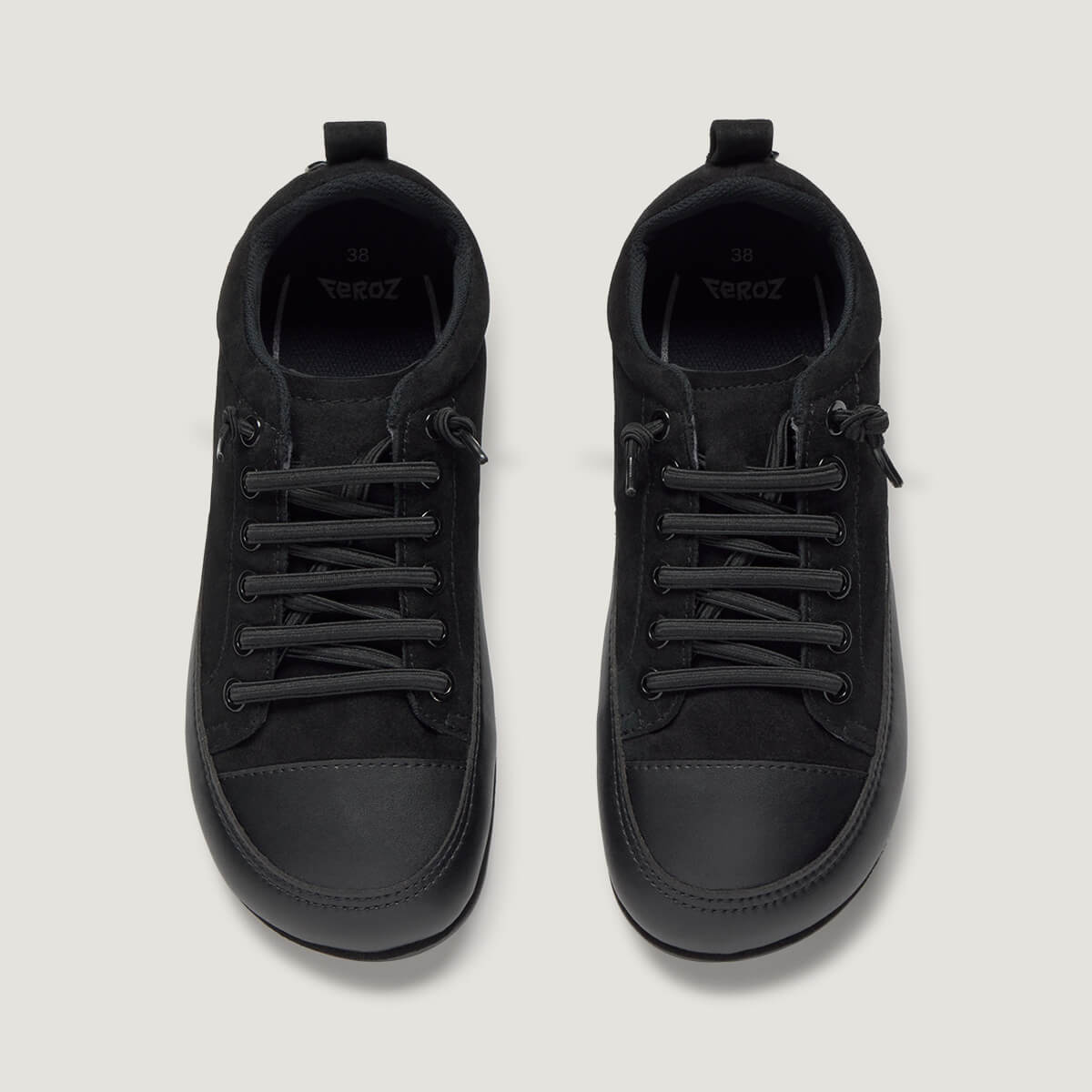 zapato respetuoso barefoot jerica freekers adulto | negro serraje reciclado microfibra | cenital
