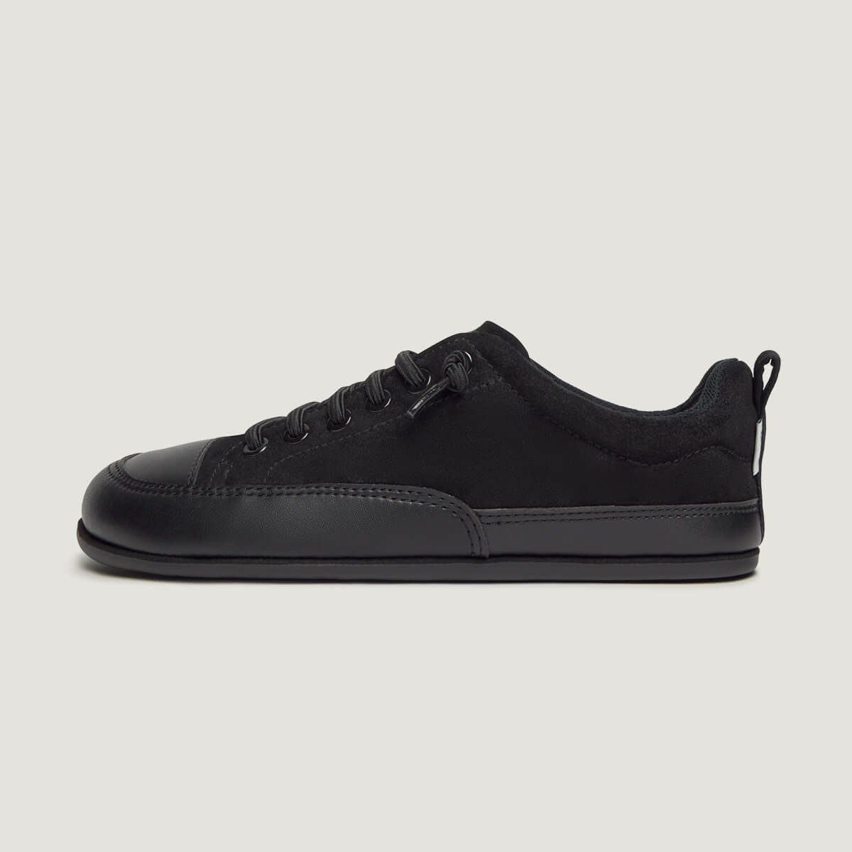 zapato respetuoso barefoot jerica freekers adulto | negro serraje reciclado microfibra