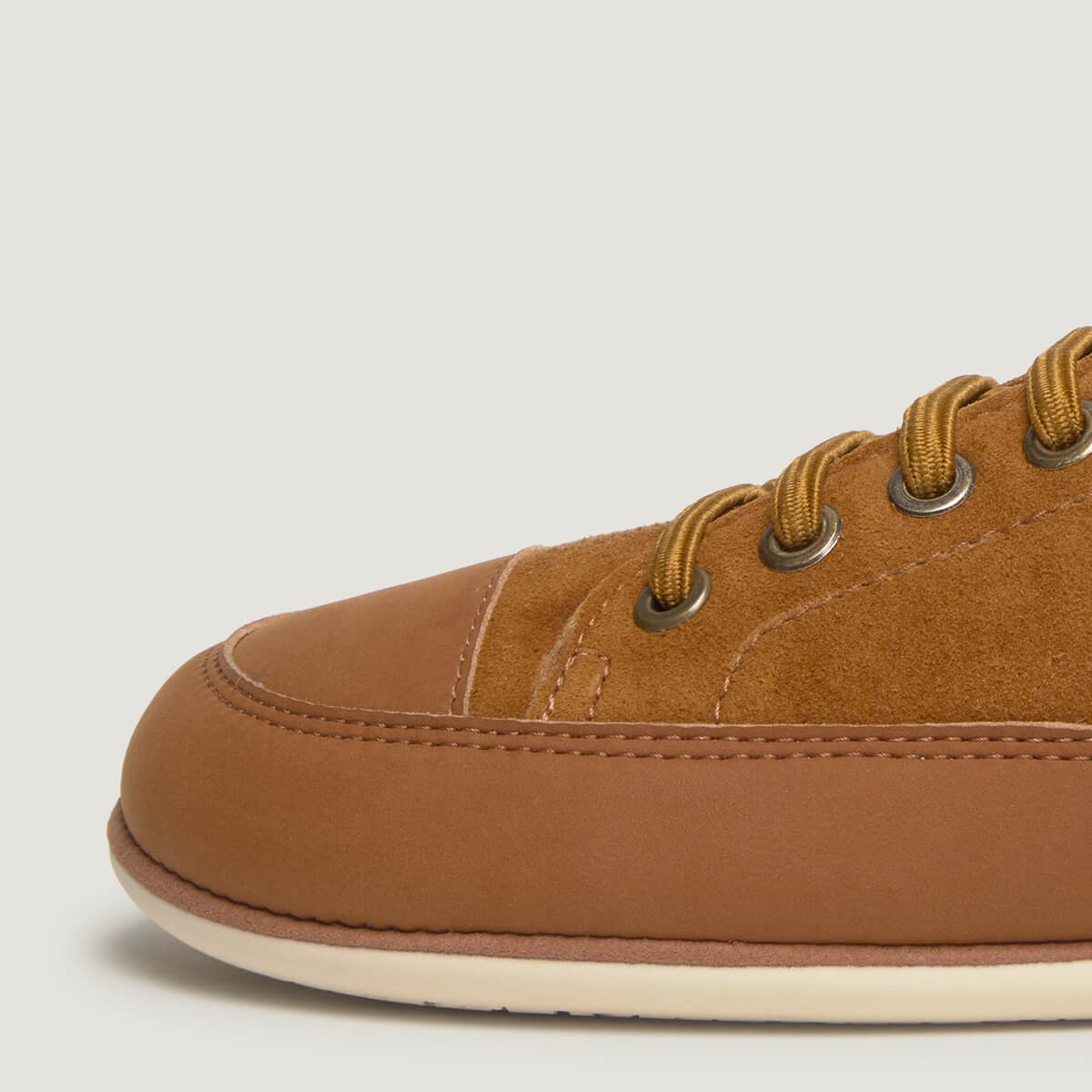zapato respetuoso barefoot jerica freekers adulto | nut serraje reciclado microfibra nobuck | detalle