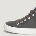 zapato respetuoso barefoot jucar freekers adulto | gris asfalto microfibra nobuck | detalle