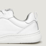 zapato respetuoso barefoot olocau freekers adulto | blanco piel | detalle