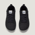 zapato respetuoso barefoot olocau freekers adulto | negro serraje reciclado microfibra | cenital