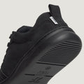 zapato respetuoso barefoot olocau freekers adulto | negro serraje reciclado microfibra | detalle