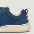 zapato respetuoso barefoot olocau freekers adulto | serraje reciclado microfibra azul | detalle