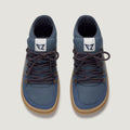 zapato respetuoso barefoot serra freekers adulto | azul denim micronobuck microserraje | cenital