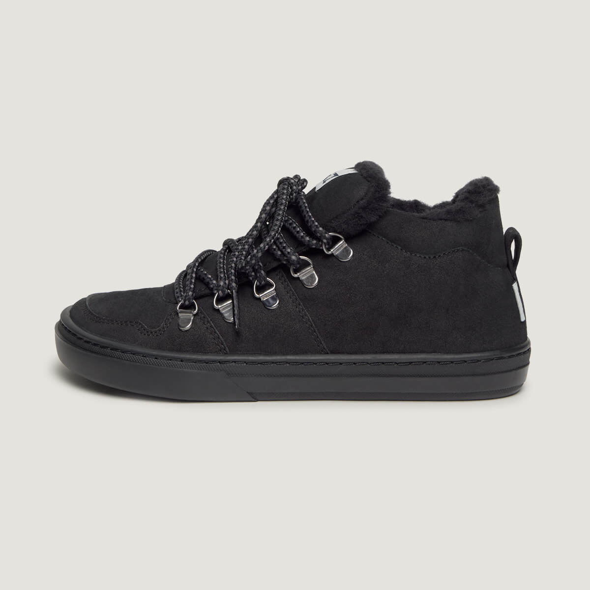 zapato respetuoso barefoot serra freekers adulto | negro serraje reciclado