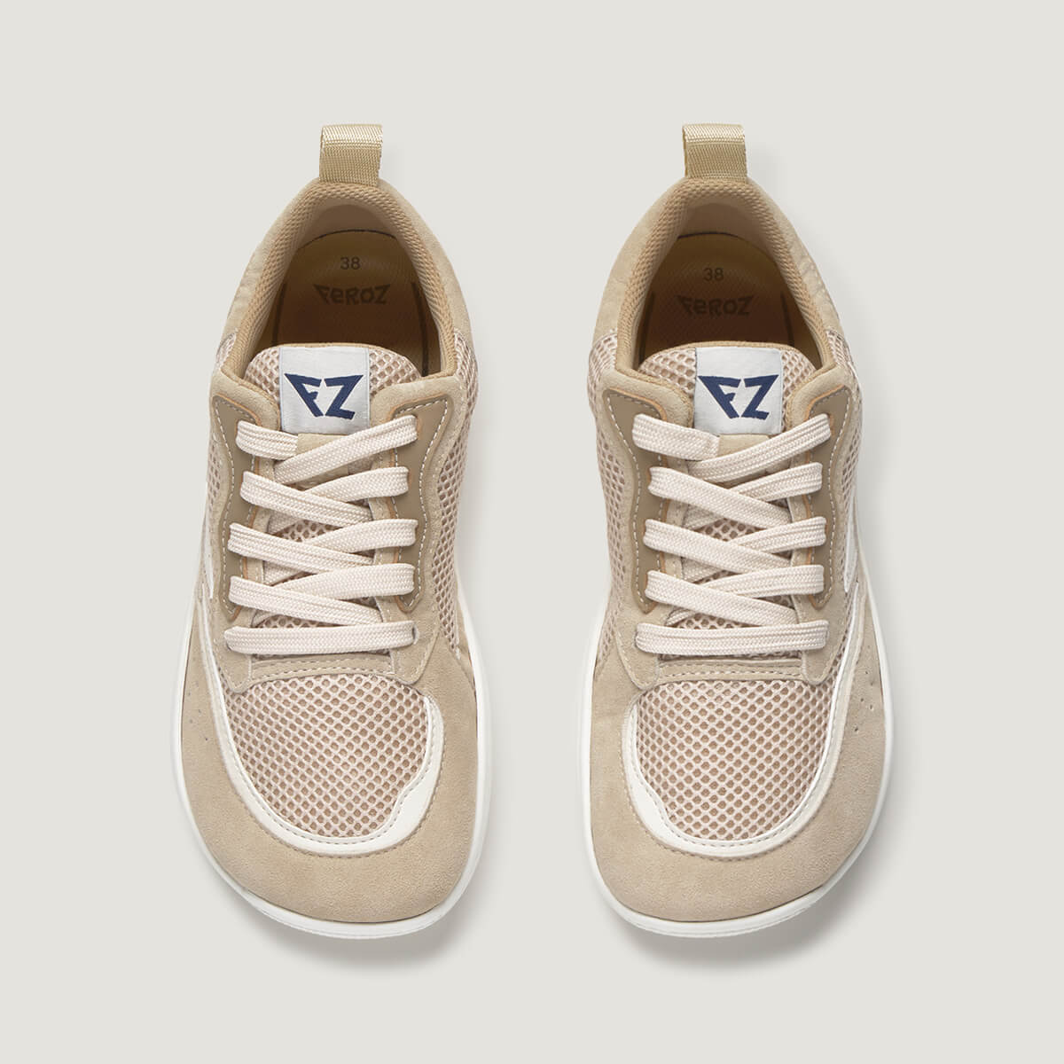 zapato respetuoso barefoot tibi freekers adulto superior | FZ Beige Serraje Reciclado