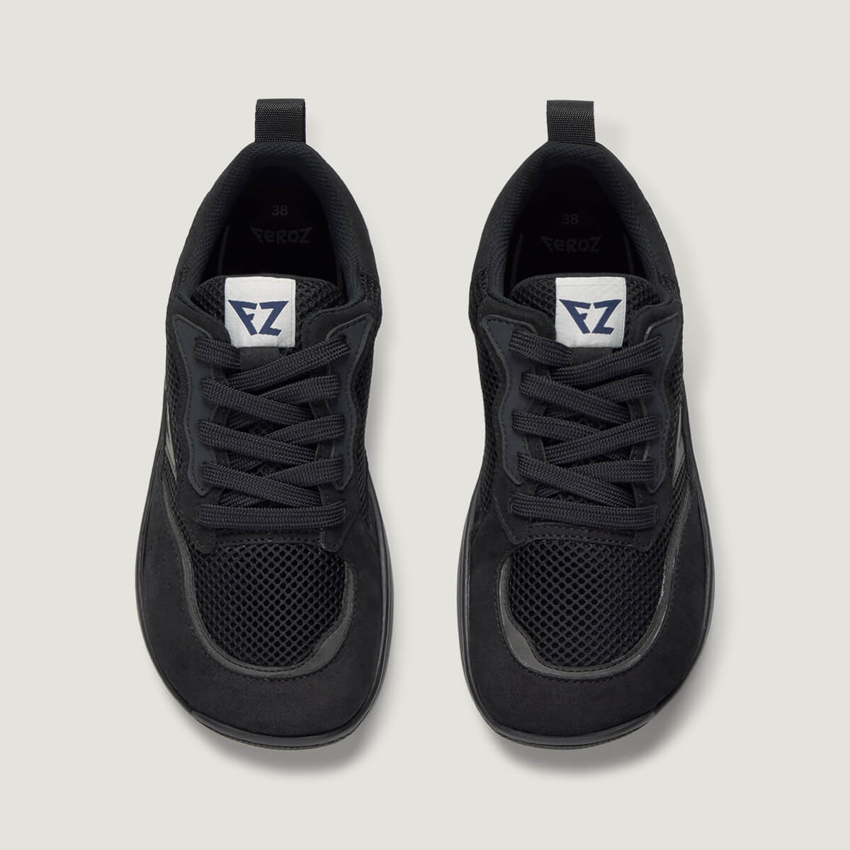 superior zapato respetuoso barefoot tibi freekers adulto | FZ Negro Serraje Reciclado