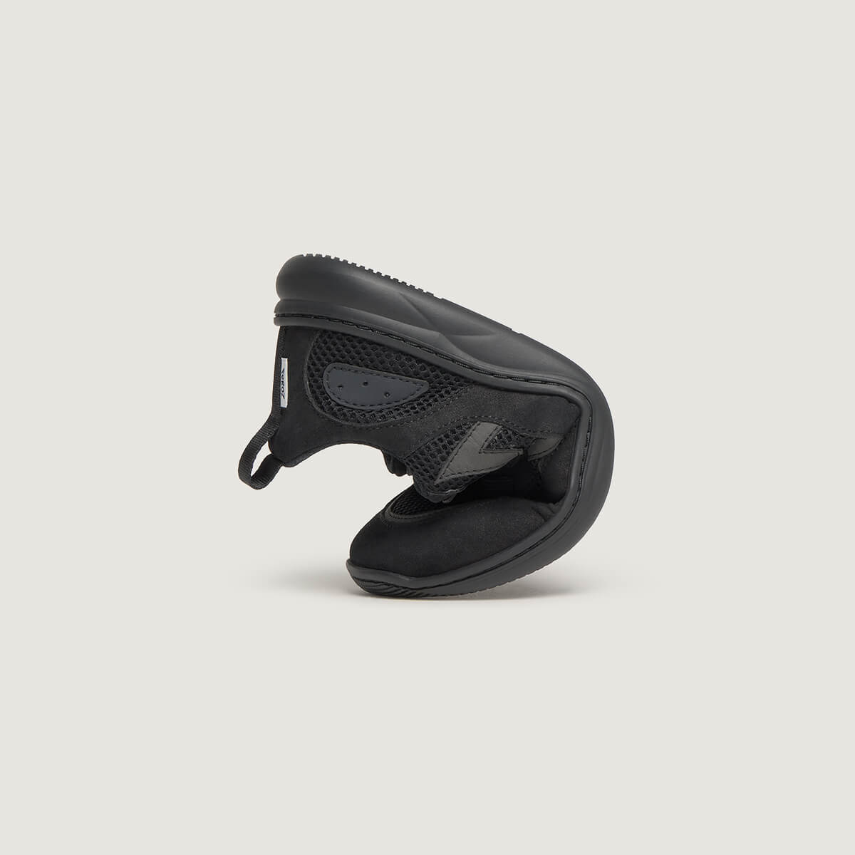 plegado zapato respetuoso barefoot tibi freekers adulto | FZ Negro Serraje Reciclado