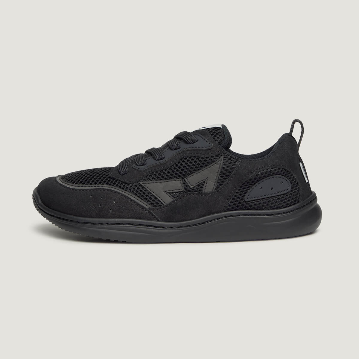 zapato respetuoso barefoot tibi freekers adulto | FZ Negro Serraje Reciclado
