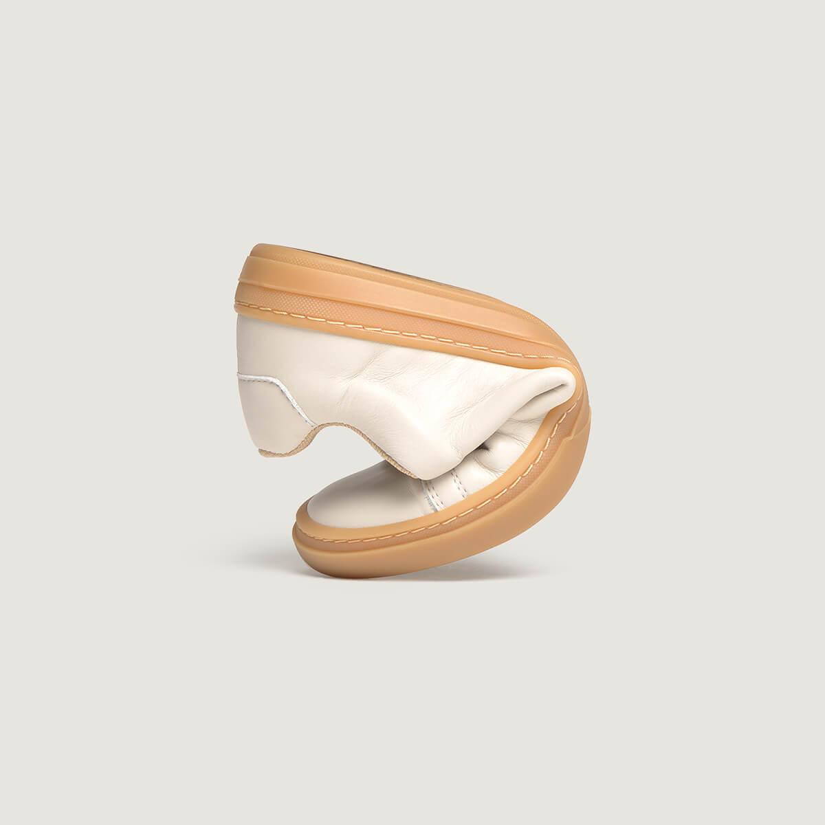 zapato respetuoso barefoot turia freekers adulto | beige piel | plegado