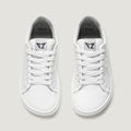 zapato respetuoso barefoot turia freekers adulto | blanco piel | cenital