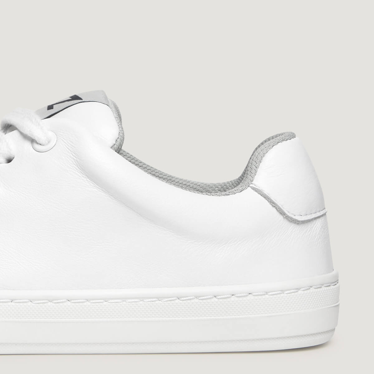 zapato respetuoso barefoot turia freekers adulto | blanco piel | detalle