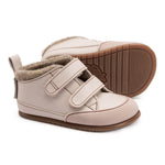 calzado infantil respetuoso borrego bota velcro calentitas feroz lirira rosapalo AW22 02