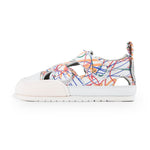 sandalias minimalistas microfibra rayas multicolor primeros pasos bebe javea feroz risco ss24