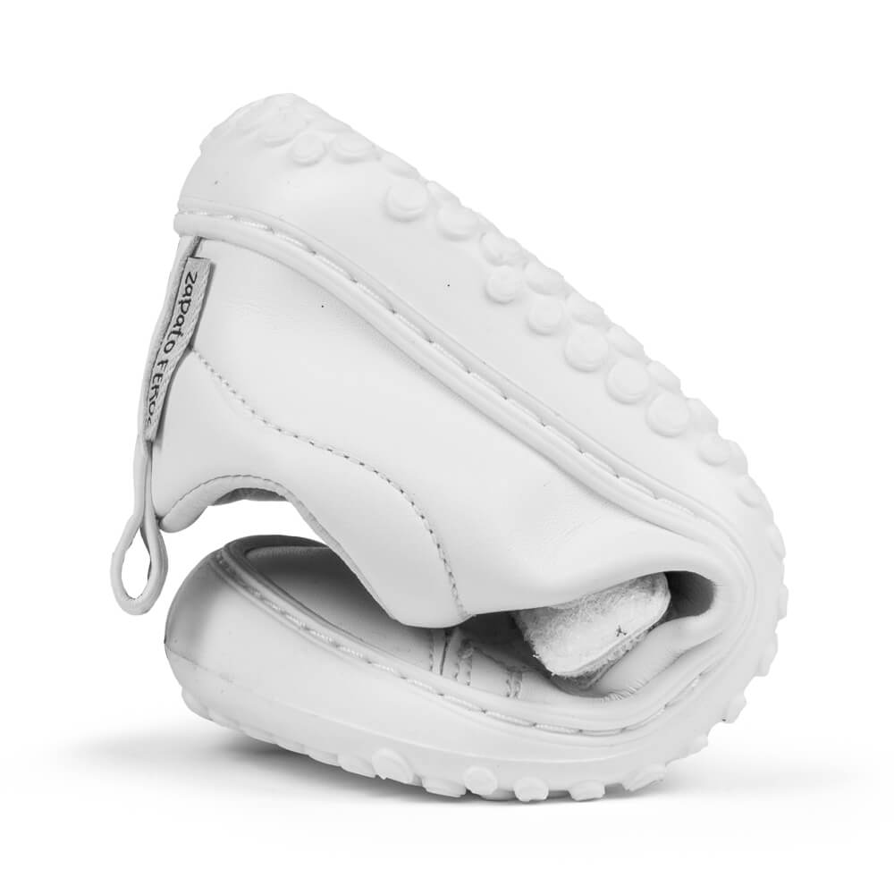 zapatilla deportiva minimalista infantil flexible velcros Moraira blanco SS22 04